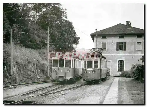 Ansichtskarte AK Tram ABFe 4 4 2 et Be 2 2 1 a Ponte Brolla