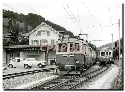 Cartes postales moderne Croisement en gare d'Urnaesch