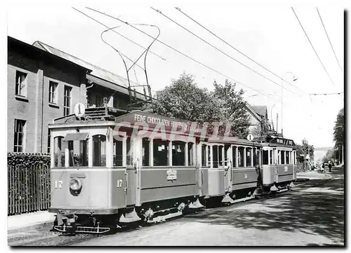 Cartes postales moderne Tram VBSch Be 2 2 17 ubernimmt den B2 54 von Be 2 2 10