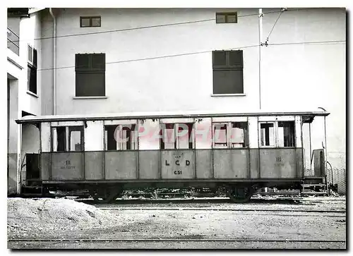 Moderne Karte Tram LCD C2 31 ex RhB 1401 kurz vor dem Umbau Depot La Santa 6 5 1951