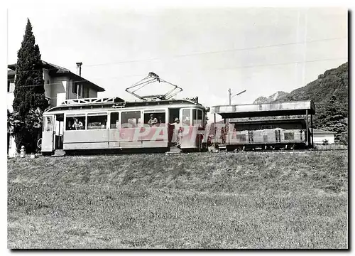 Cartes postales moderne LCD Dienstzug mit BDe 2 3 2 L 51 bei Viganello