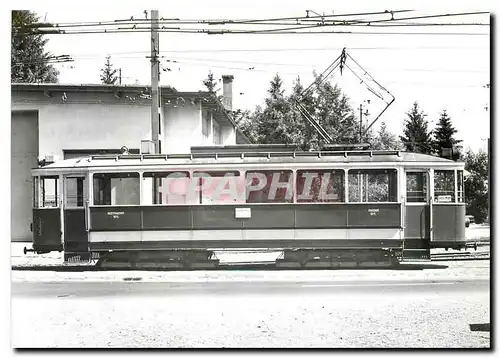 Cartes postales moderne Tram RhSt Ce 2 4 40 mit altem Pantograph Depot Altstatten um 1950