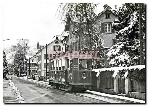 Cartes postales moderne Tram Be 2 4 40 durcheilt die rund 1 km lange Bahnhofstrasse in altstatten