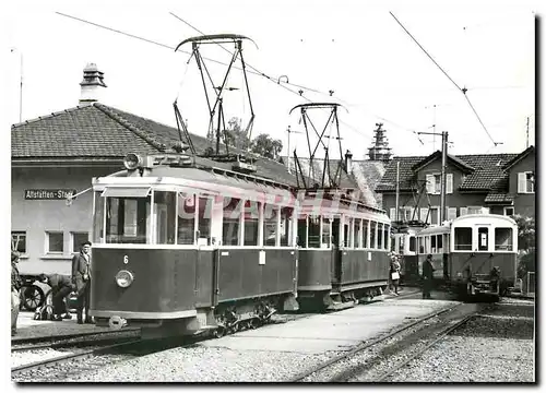Cartes postales moderne Tram RhV Be 2 2 6 und 2 4 40 auf fremden Gleisen Altstatten Stadt