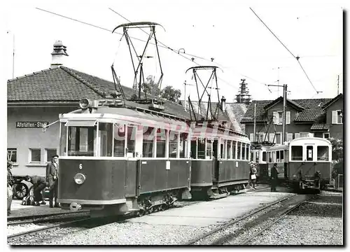 Moderne Karte Tram RhV Be 2 2 6 und 2 4 40 auf fremden Gleisen Altstatten Stadt