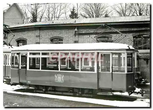 Cartes postales moderne Tram VBZ B2 683 im Zustand vor der Restaurierung