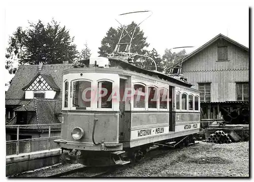 Moderne Karte Tram WMB 3 Museumswagen ex TB CFZe 4 4 1