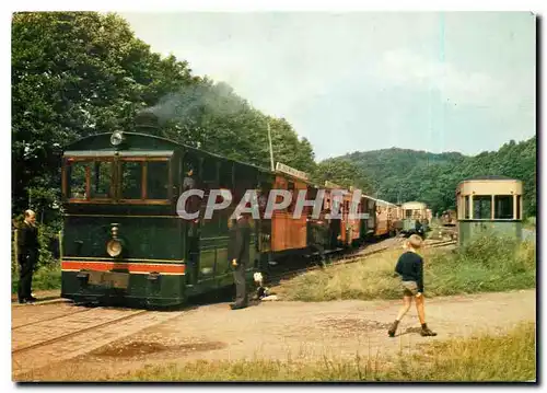 Moderne Karte Arret en Gare d'Amonines Erezee Ardennes Belges