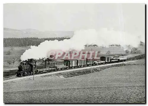 Moderne Karte Tram MThB Guterzug 704 mit Personenbeforderung unterwegs zwischen Tobel Affeltrangen und Bettwie