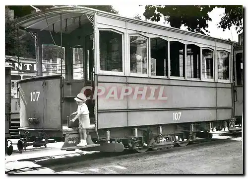 Moderne Karte Tram C 107 ex motrice 1 14 au Tunnel 1950