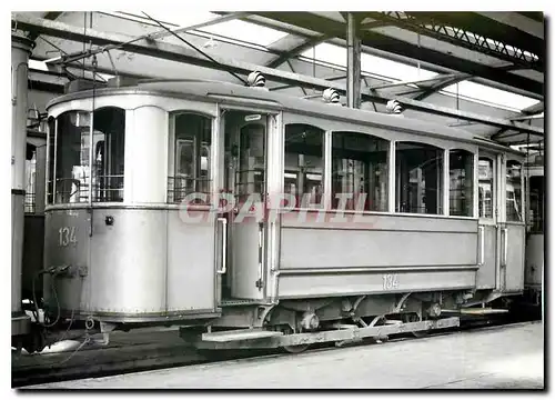 Moderne Karte Tram C 134 ex Winterthur au depot de Prelaz 1961