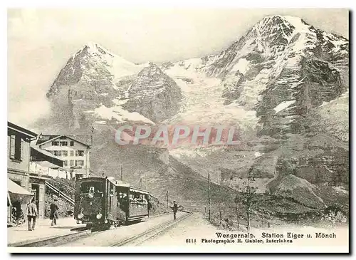 Cartes postales moderne Wengernalp Station Eiger u Monch