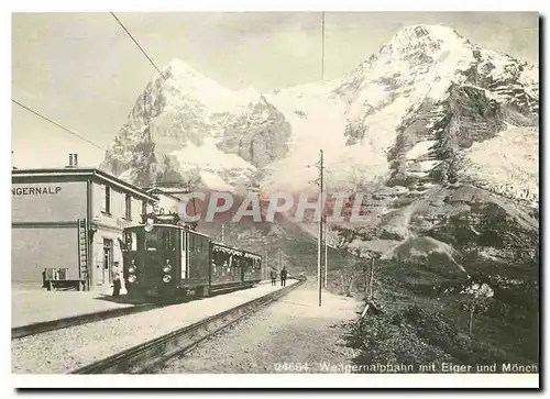 Moderne Karte Station de Wengernalp vers 1910