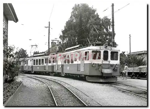 Moderne Karte Train pour Montreux a Fontanivent