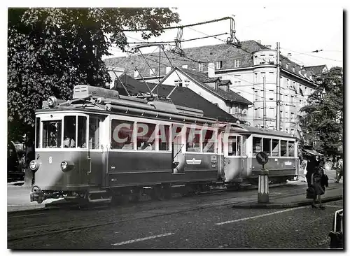 Moderne Karte Tram BFe 2 3 et B2 112 a Zurich Stadelhofen