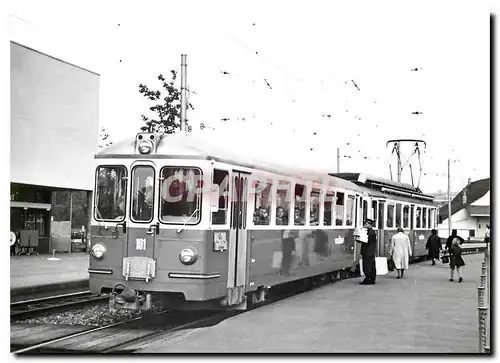 Cartes postales moderne Tram Bt 101 et BFe 4 4 14 a Zollikerberg