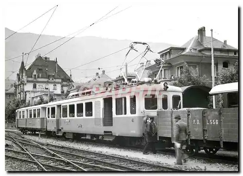 Cartes postales moderne Tram Sch B BCFeh 2 4 41 Brigue