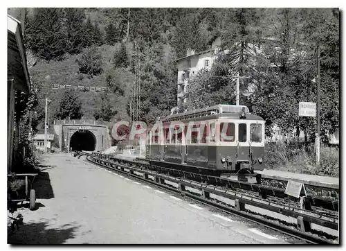 Moderne Karte Tram ABDeh 4 4 6 du MC faisant halte a Montroc Le Planet