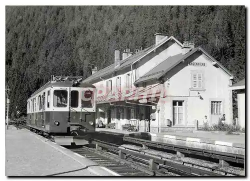 Cartes postales moderne Tram ABDeh 4 4 6 du MC en gare d'Argentiere