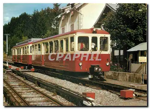 Moderne Karte Les Tines ABDeh 4 4 6 et ABDt 4 68 a la descente vers Chamonix