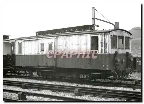 Cartes postales moderne Fourgon automoteur Z 216 en gare de Chamonix