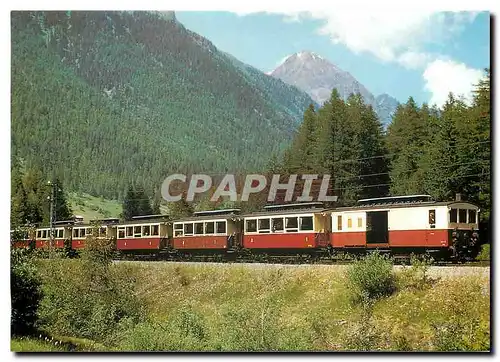 Cartes postales moderne Tram Le Buet Z218 suivi des ZS 10118 10124 10126 10004 10074 et 10122