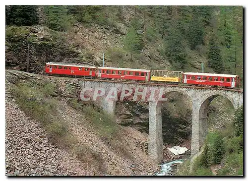 Cartes postales moderne Viaduc du Val Pila Le Chemin de fer de la Bernina