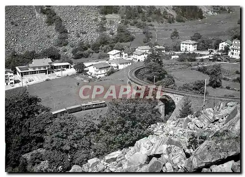 Cartes postales moderne Tram ABe 4 4 37 a l'attaque du viaduc helicoldal de Brusio