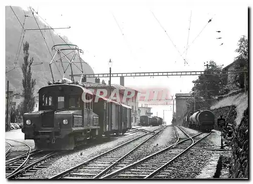 Cartes postales moderne Tram Ge 2 2 161 manoeuvr ant en gare frontiere de Campocologne