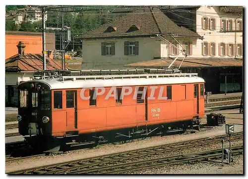 Cartes postales moderne Pontresina Automotrice de service Xe 4 4 9920