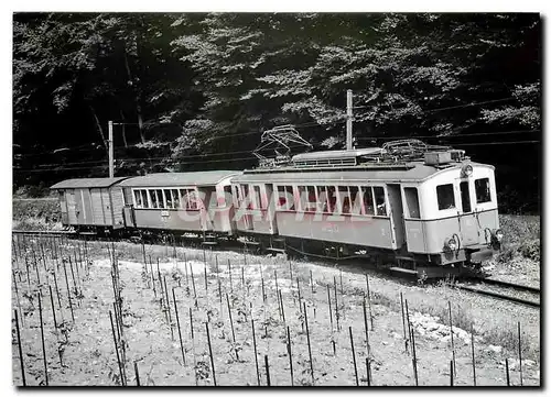 Cartes postales moderne Tram ABDe 4 4 11 B 31 et K 44 dans la courbe de Verchiez