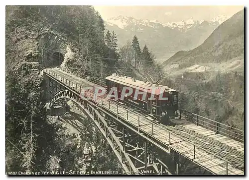 Cartes postales moderne Chemin de Fer Aigle Sepey Diablerets Pont du Vanel