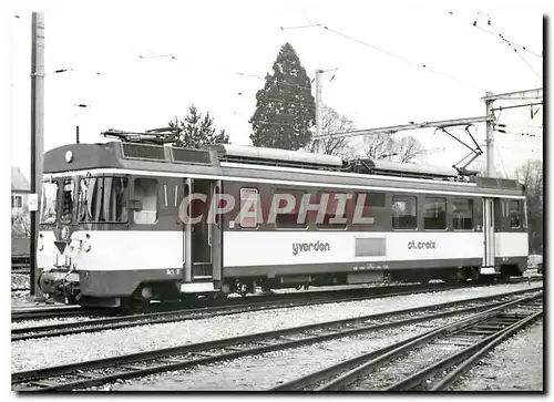 Cartes postales moderne Tram Be 4 4 au depot d'Yverdon