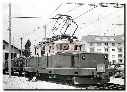 Cartes postales moderne Tram Te 4 4 21 devant le depot d'Yverdon