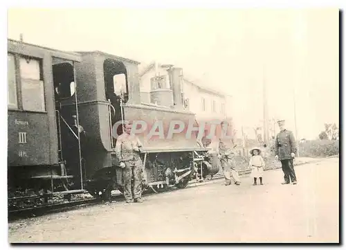 Cartes postales moderne Convoi a destination de l'Isle en gare d'Apples