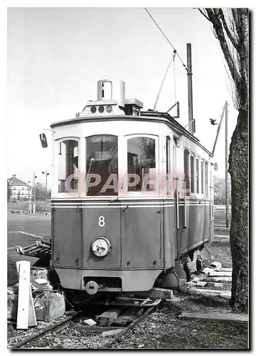 Cartes postales moderne Tram Be 2 2 8 servant de baraque de chantier au terminus du cimetiere