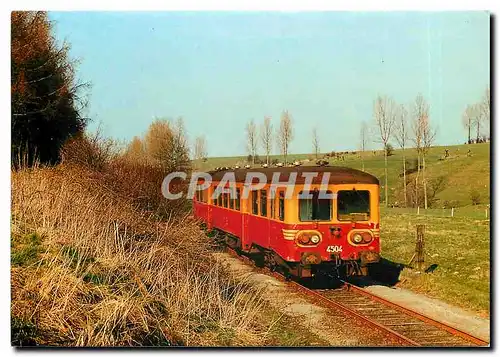 Cartes postales moderne Autorail SNCB 4504 a Henriport