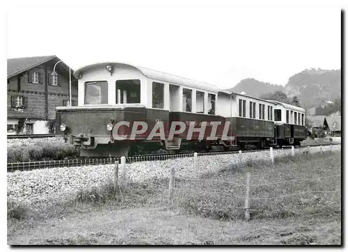 Cartes postales moderne Innertkirchen MIB ancienne formation de train pour les marches de Meiringen BFa 2 2 5 B 2 2 BFa