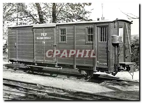 Cartes postales moderne Fourgon en gare de Lisewo