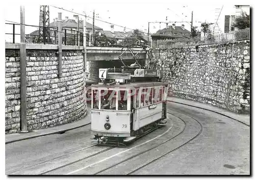 Cartes postales moderne Tram Be 2 2 79 pour La Coudre passant sous le CFF