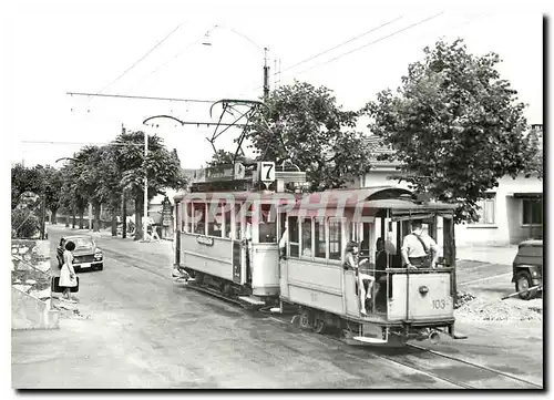 Cartes postales moderne Tram Be 2 2 79 et B2 103 se dirigeant vers La Coudre