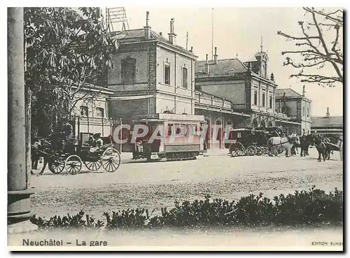 Cartes postales moderne Neuchatel La gare