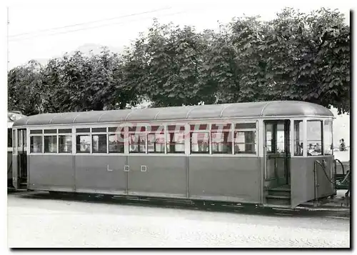 Cartes postales moderne Tram B4 42 a Lugano Piazza Manzoni