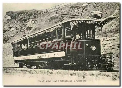 Cartes postales moderne Elektrische Bahn Stansstad Engelberg