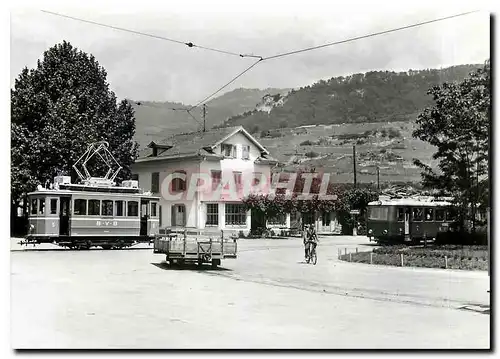 Cartes postales moderne Bex place de la Gare Ce 2 2 5  et CFeh 2 4 94