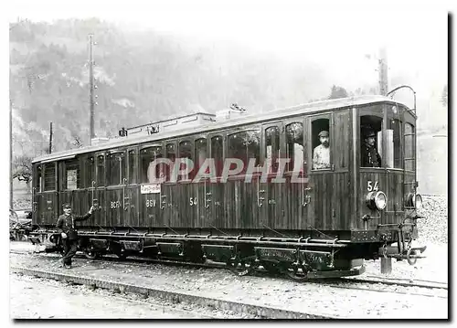 Cartes postales moderne Tram BCFe 2 4 54 au depot de Bevieux