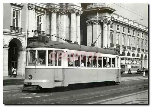 Cartes postales moderne Strassenbahngesellschaft Lissabon Triebwagen in England