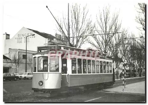 Cartes postales moderne Nur noch selten trifft man Trams mit Oberlicht in Lissabon Wagen 339 in Santos