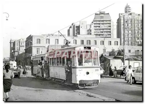 Moderne Karte Tramzug der Zwanziger Jahre mit belgischer Herkunft auf der Linie 6 in Abbasya