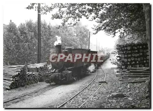 Cartes postales moderne La 406 en tete d'un train de tombereaux arrive a Lamastre